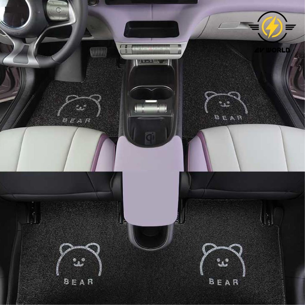 Cute Cartoon Threaded Foot Mats (for BYD Dolphin)