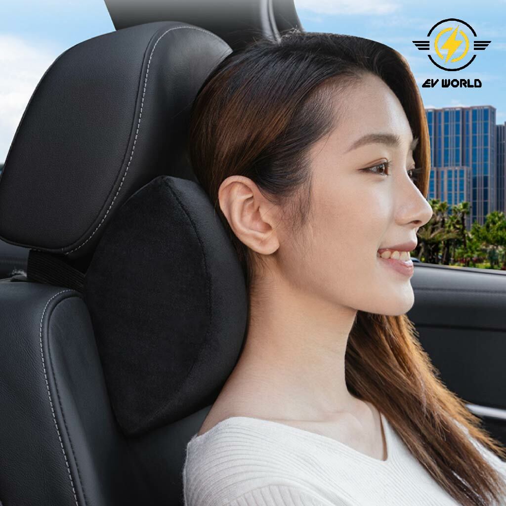 Ergonomic Memory Foam Headrest and Lumbar Support Pillow Set (for Tesla Model S/3/X/Y)