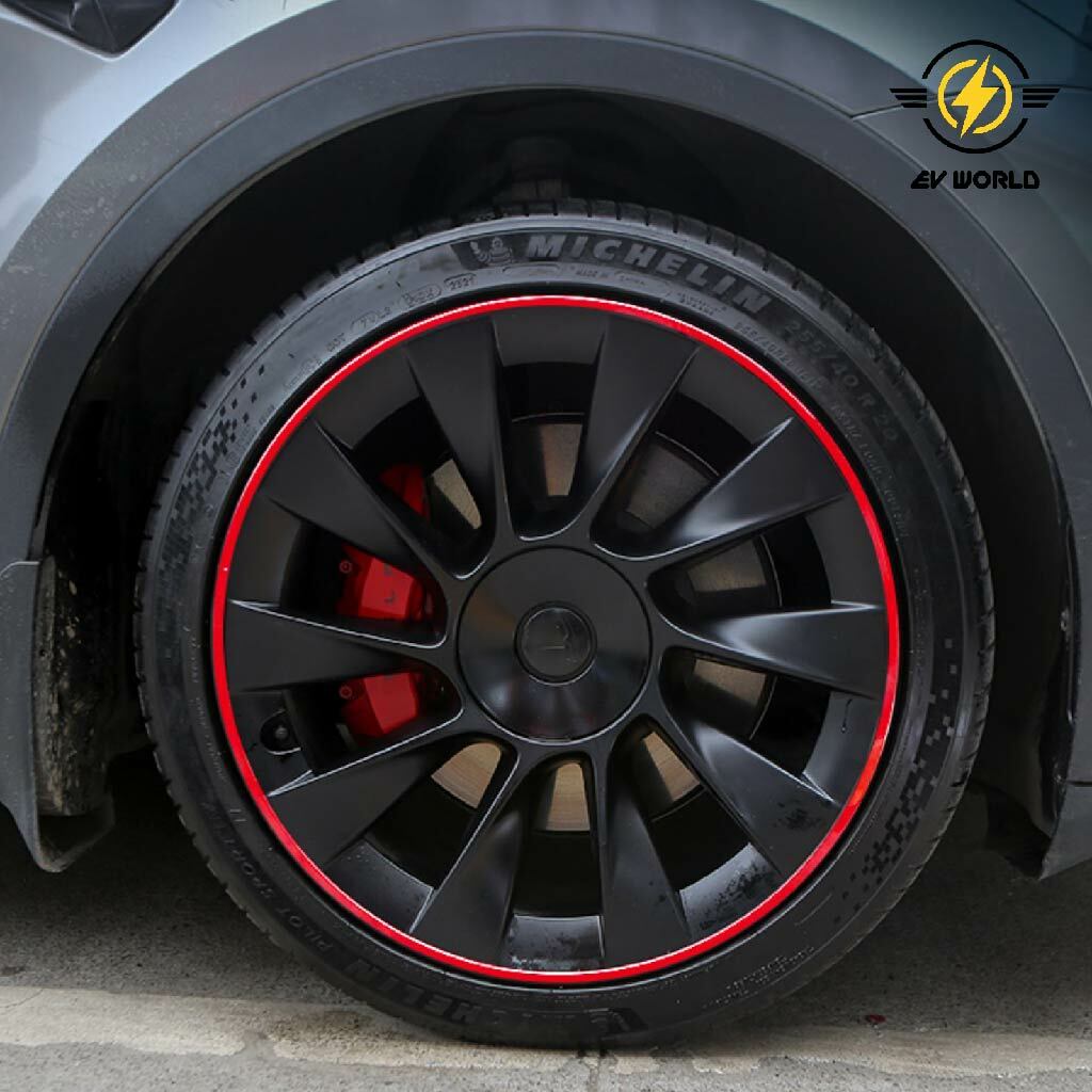 Wheel Rim Protectors with Enhanced Collision Bar (for Tesla Model 3/Y)