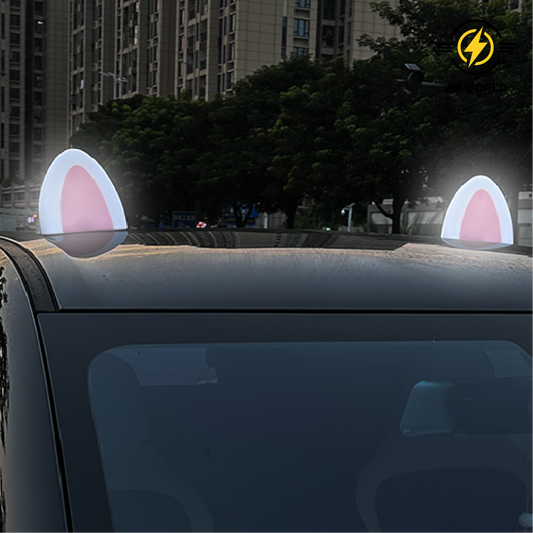 Solar-Powered Car Roof Decoration Light with Cartoon Design and Sensory Switch (for any car)