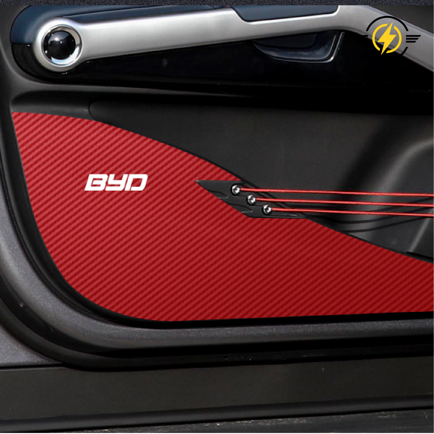 BYD Atto 3 Custom Carbon Fiber Car Door Anti-Kick Mats