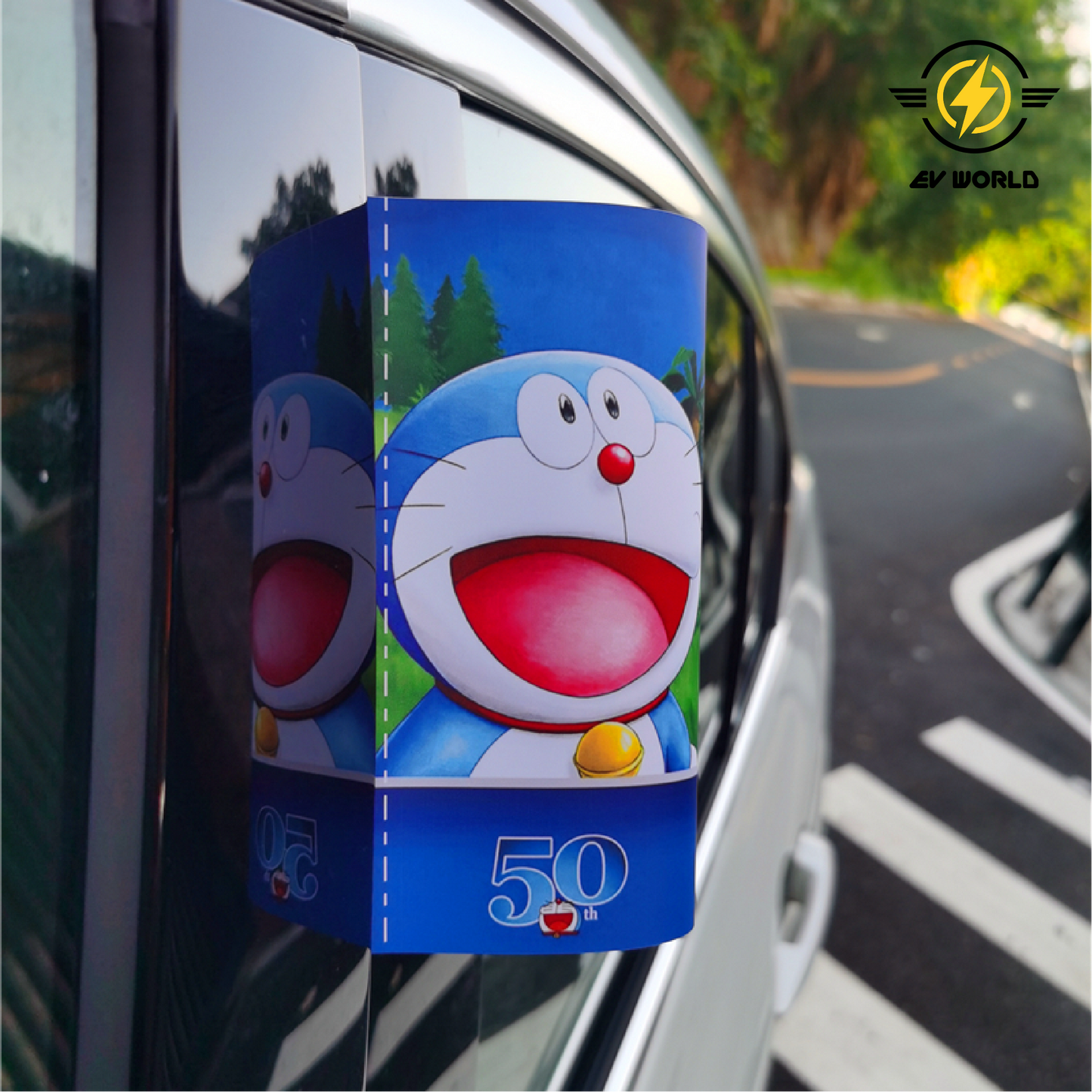 Doraemon-Themed Car Wash-Resistant Stickers